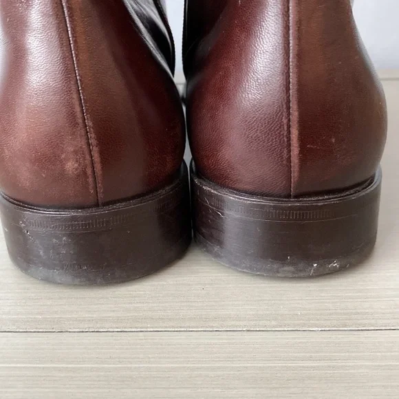 Nordstrom Mens Italian Made Soft Supple Leather Regalo Boots side Zip Size 11 - Picture 11 of 16